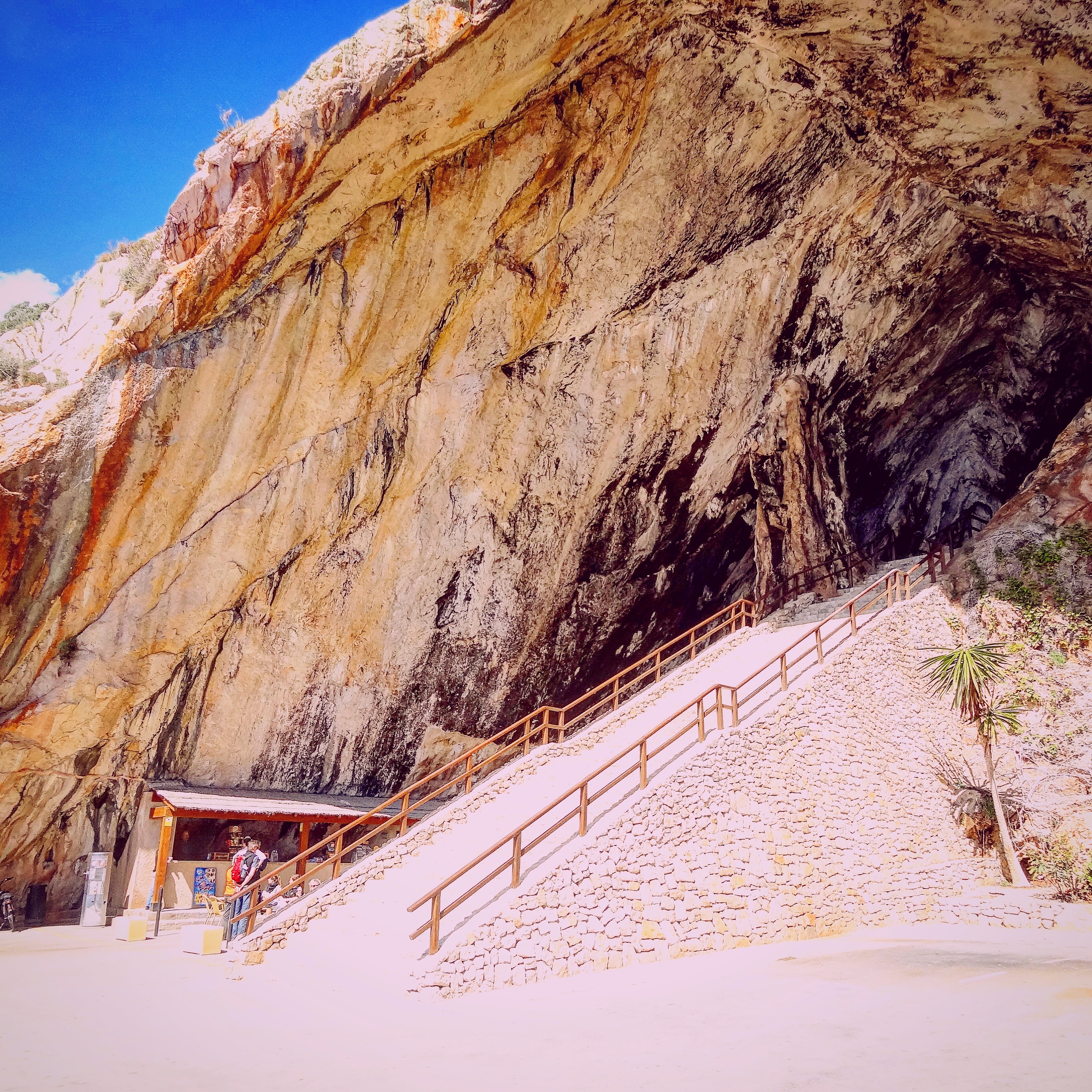 Coves d'Artá - Treppe am Ausgang - Canyamel, Capdepera auf Mallorca in Spanien